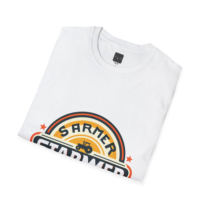 Starme The Farmer & granny Harmer Unisex Softstyle T-Shirt - London Landmarks & Vintage Theme