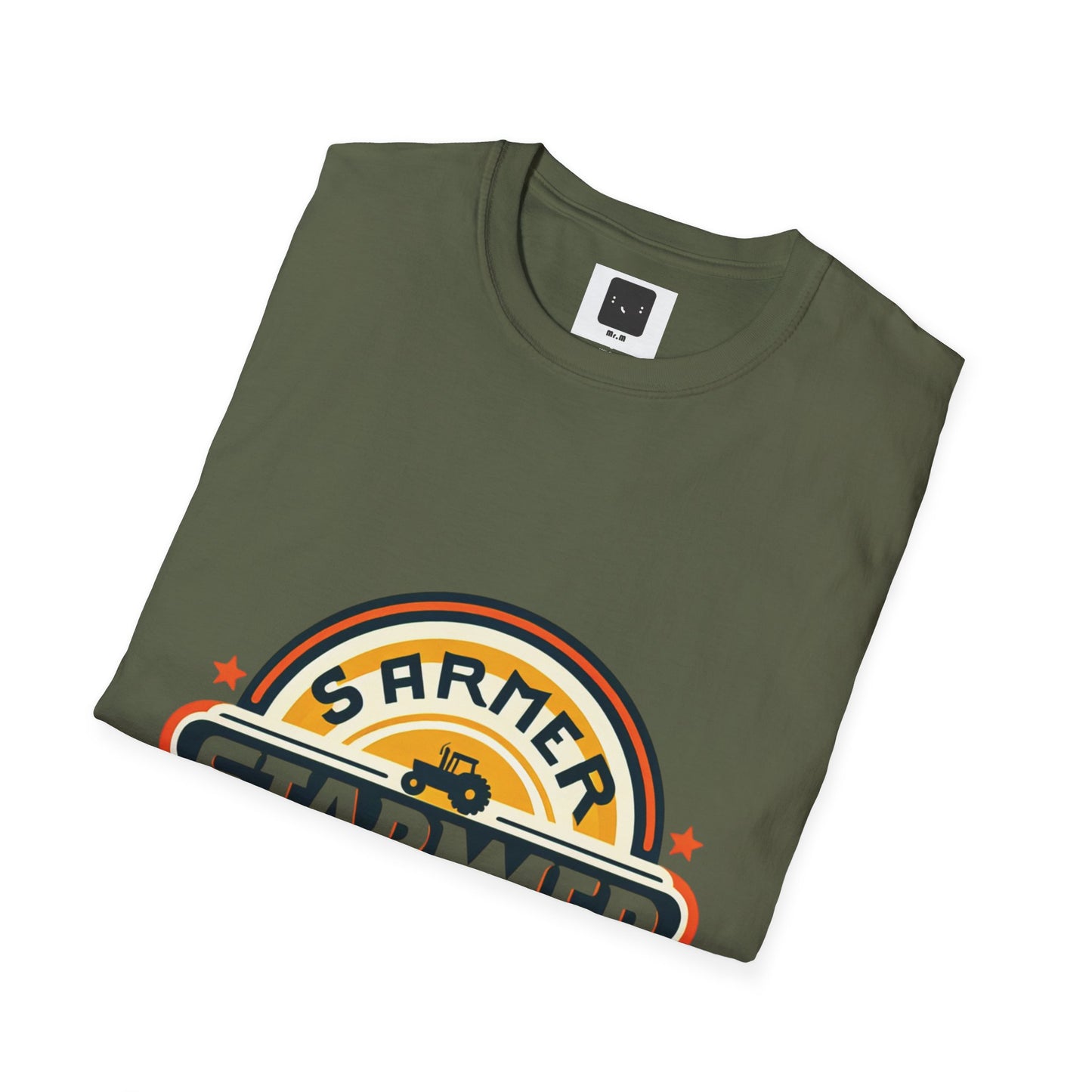 Starme The Farmer & granny Harmer Unisex Softstyle T-Shirt - London Landmarks & Vintage Theme