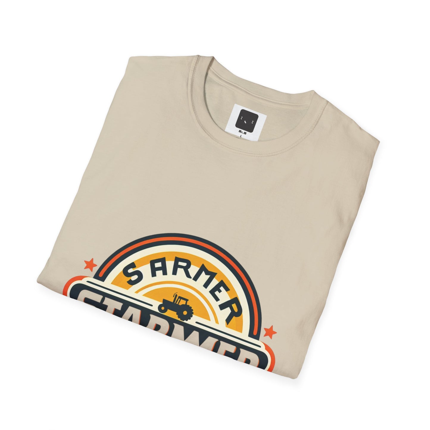 Starme The Farmer & granny Harmer Unisex Softstyle T-Shirt - London Landmarks & Vintage Theme