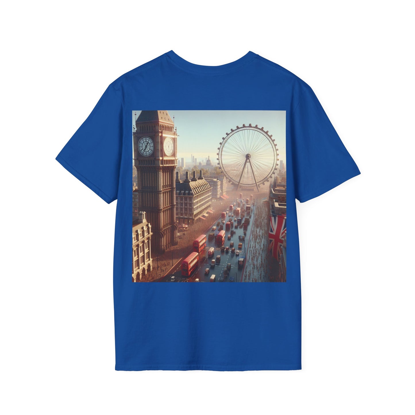 Starme The Farmer & granny Harmer Unisex Softstyle T-Shirt - London Landmarks & Vintage Theme