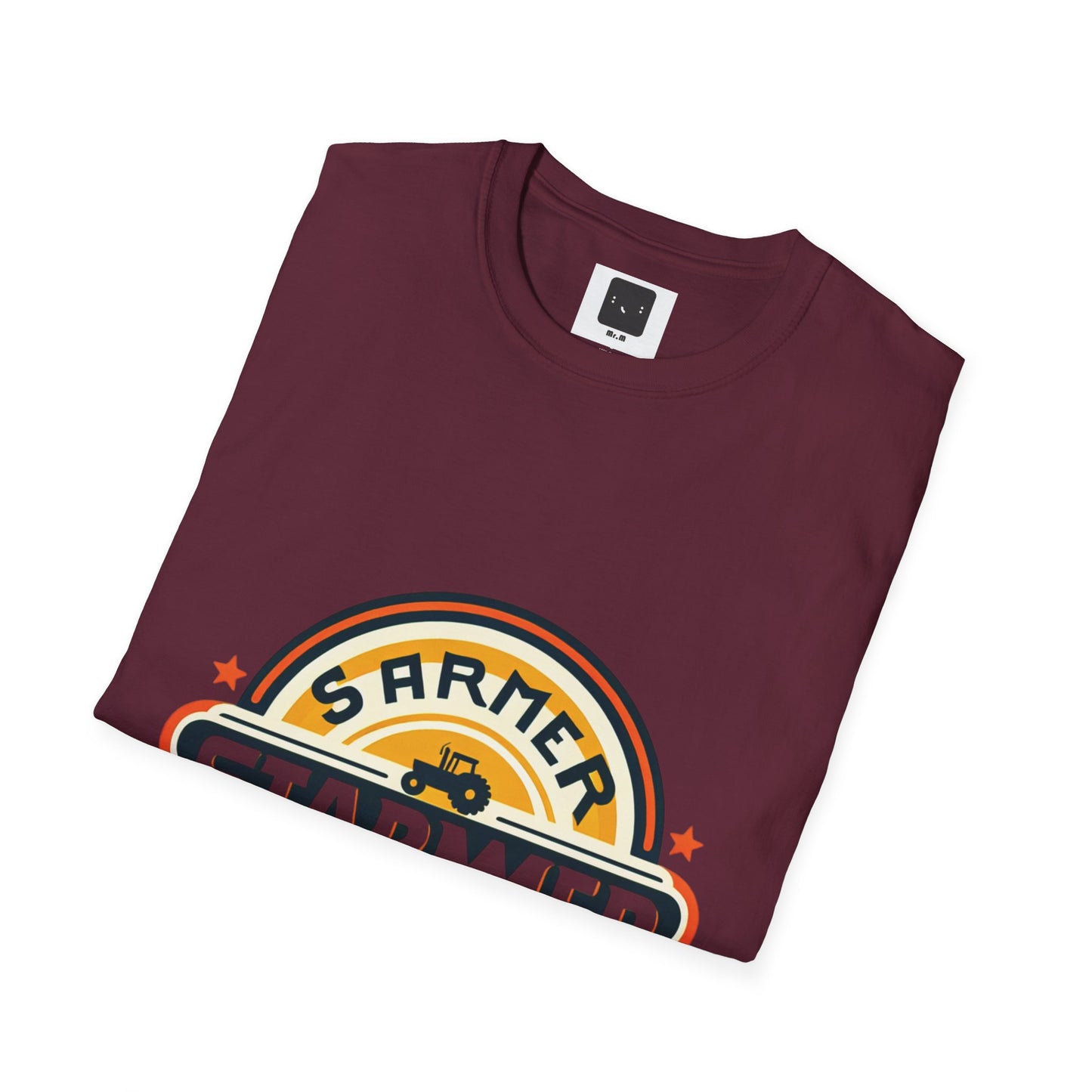 Starme The Farmer & granny Harmer Unisex Softstyle T-Shirt - London Landmarks & Vintage Theme