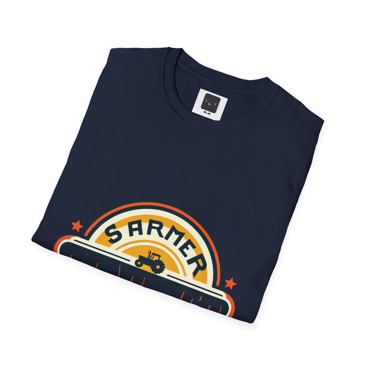 Starme The Farmer & granny Harmer Unisex Softstyle T-Shirt - London Landmarks & Vintage Theme