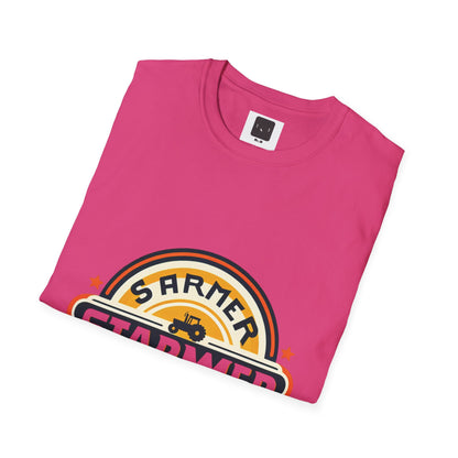 Starme The Farmer & granny Harmer Unisex Softstyle T-Shirt - London Landmarks & Vintage Theme