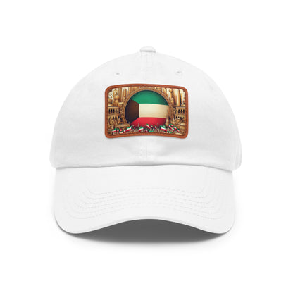 Dad Hat with Leather Patch (Rectangle)