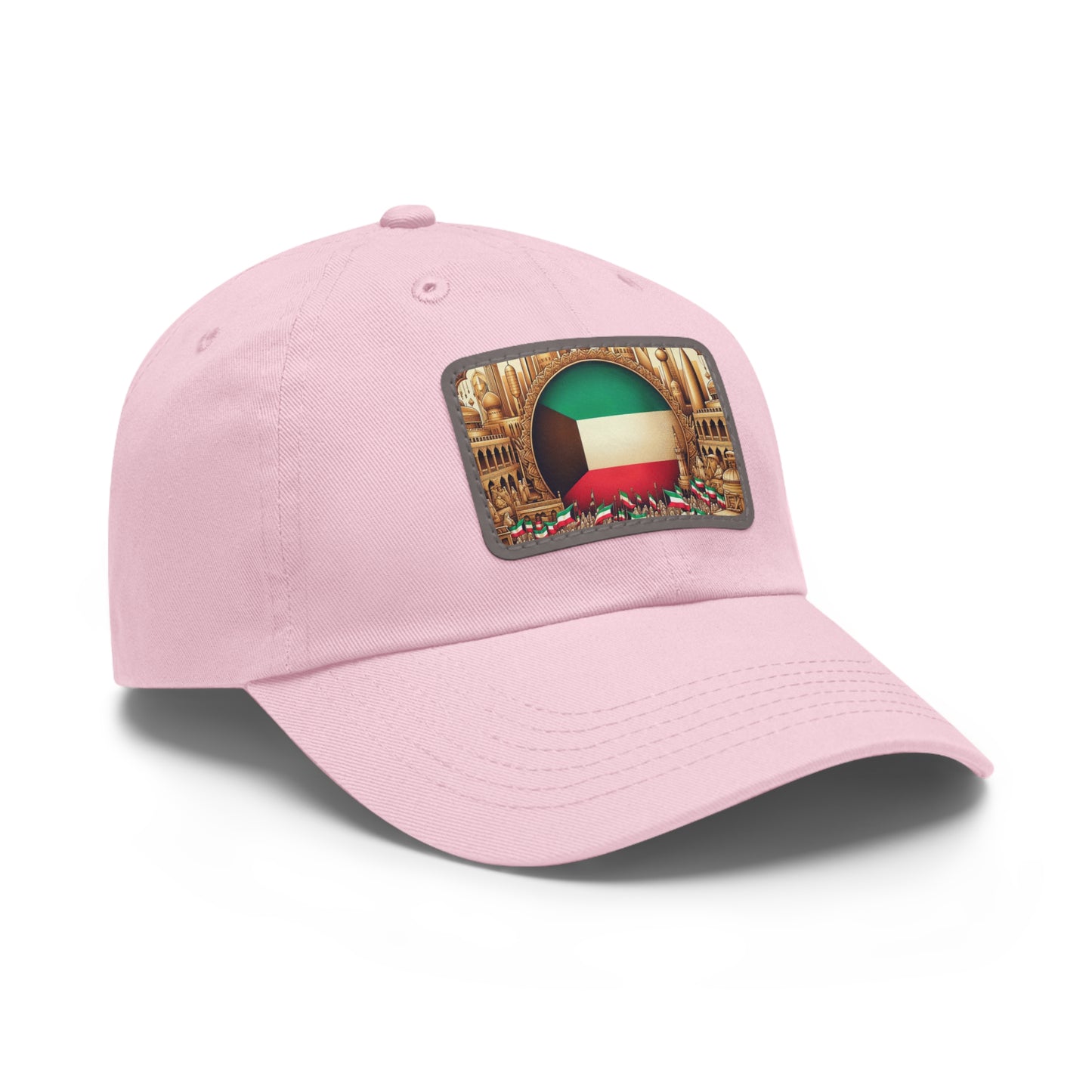 Dad Hat with Leather Patch (Rectangle)