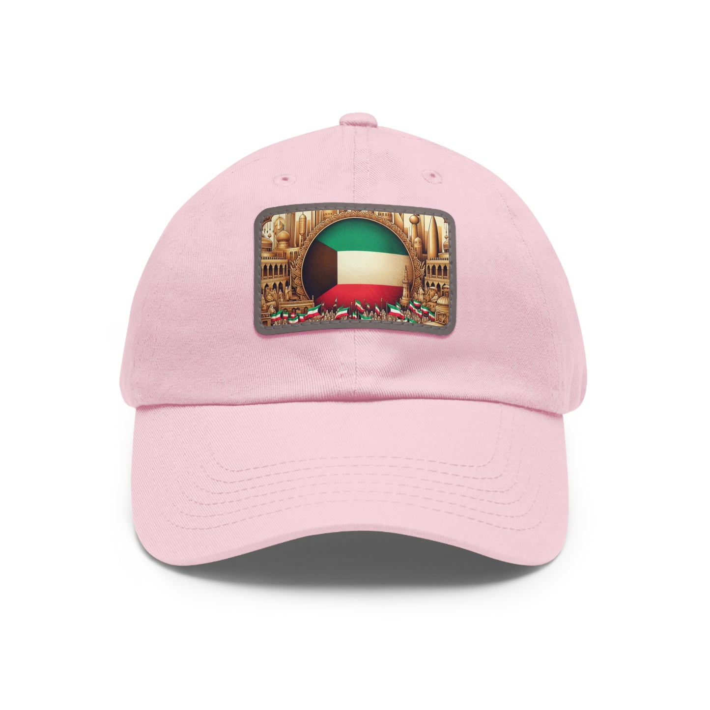 Dad Hat with Leather Patch (Rectangle)