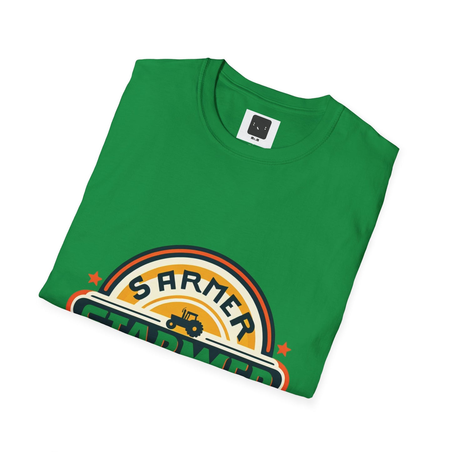 Starme The Farmer & granny Harmer Unisex Softstyle T-Shirt - London Landmarks & Vintage Theme