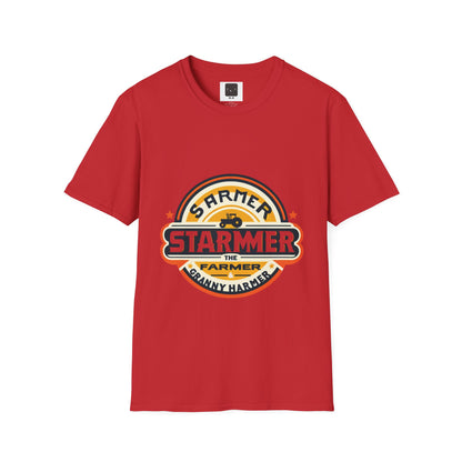 Starme The Farmer & granny Harmer Unisex Softstyle T-Shirt - London Landmarks & Vintage Theme